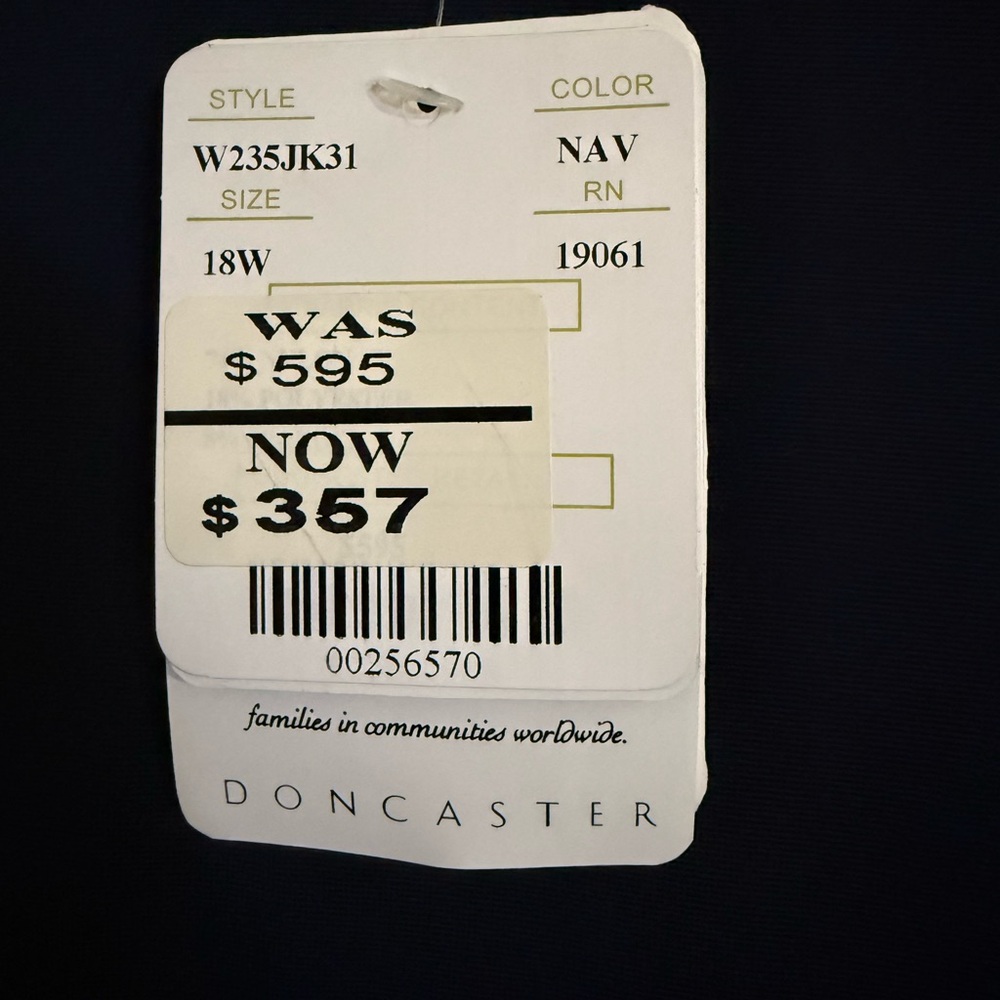 Doncaster Women's Black Blazer with Gold Accents NWT - Picture 5 of 7